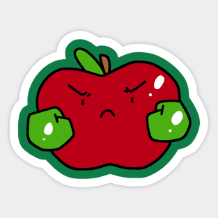 Boxing Apple Sticker